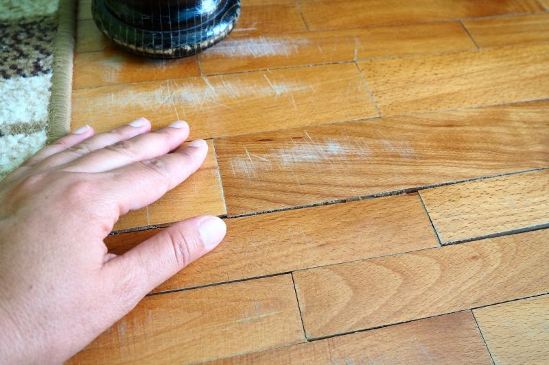 Products For Wood Floor Scratch Repairs in use